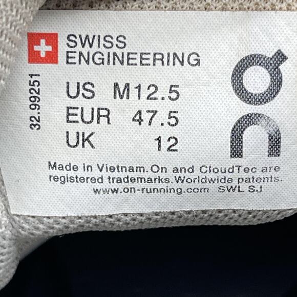 On Cloudventure Mens 12.5 Glacier Gray Running Comfort Waterproof Sneakers - Picture 8 of 8